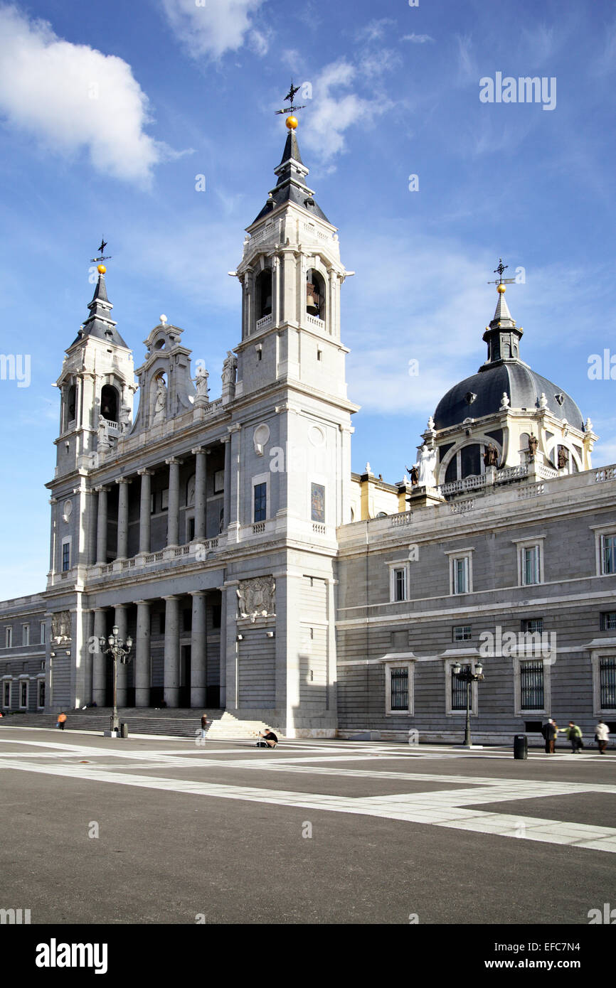 Almudena Kathedrale, Madrid, Spanien Stockfoto