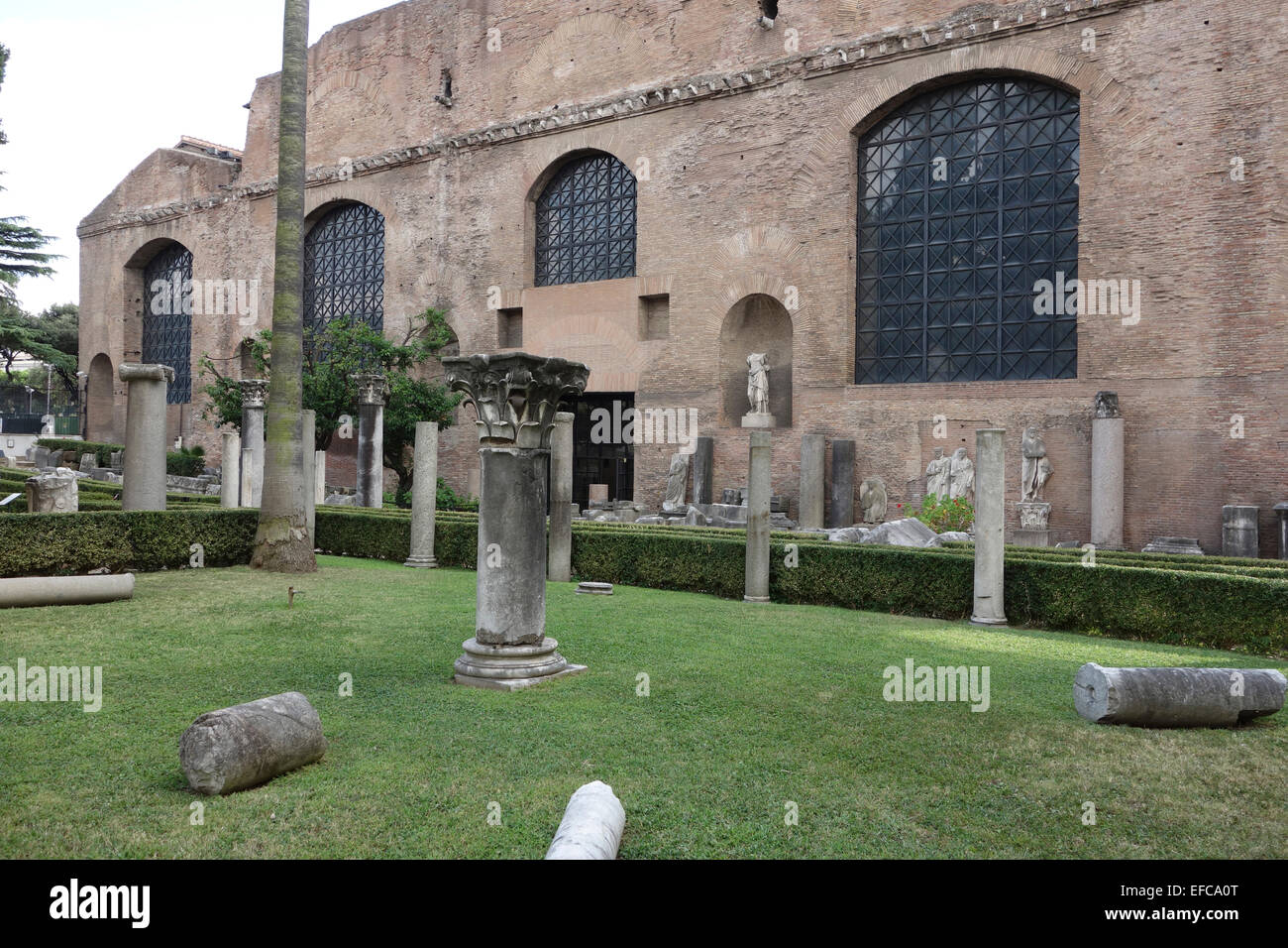 Bäder von Diocletian (Terme di Diocleziano) Rom Italien Stockfoto