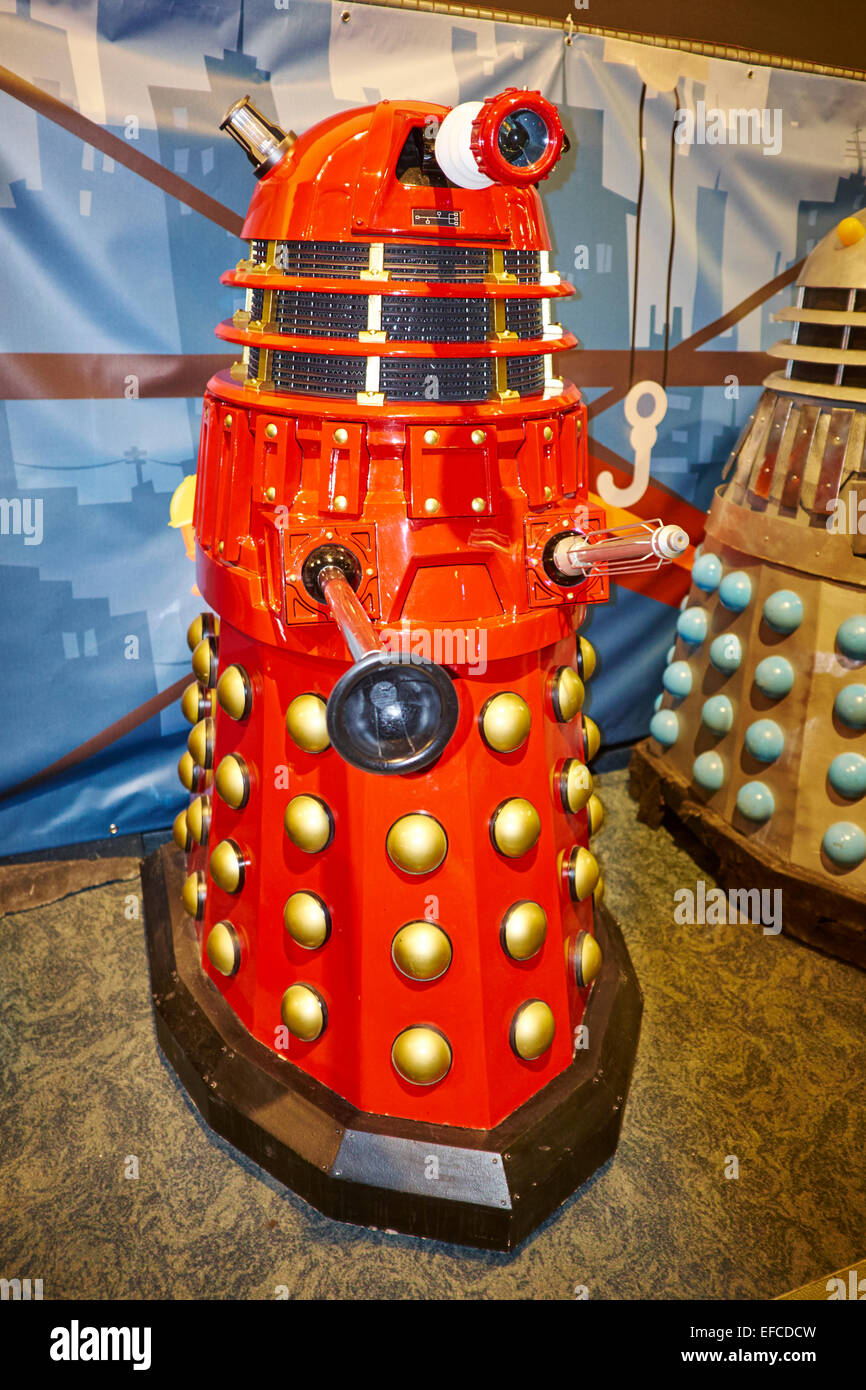 Roten Dalek Zeit Herrn Dr, Ausstellung im National Space Centre Leicester UK Stockfoto