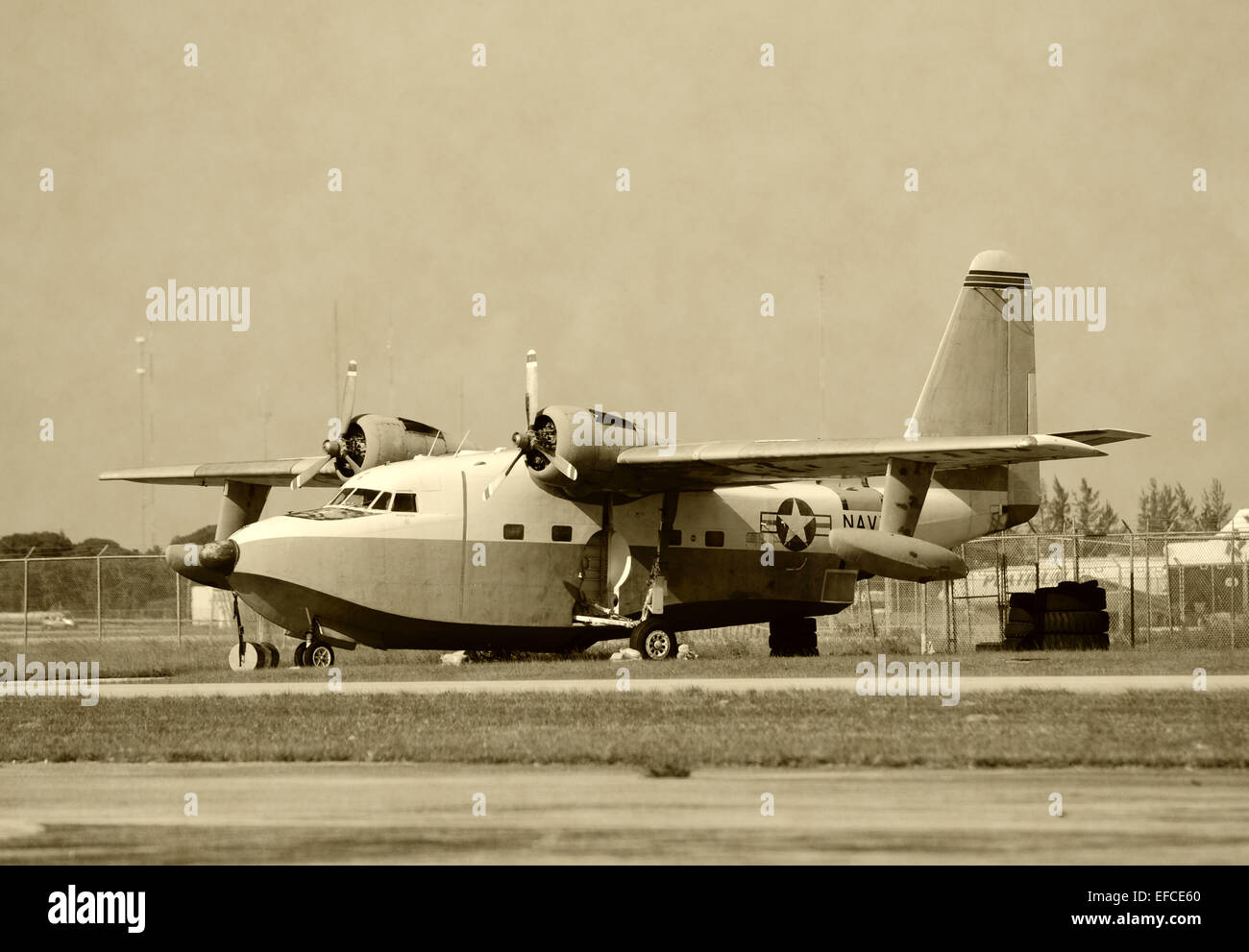 US Navy Boot aus den 50er Jahren fliegen Stockfoto