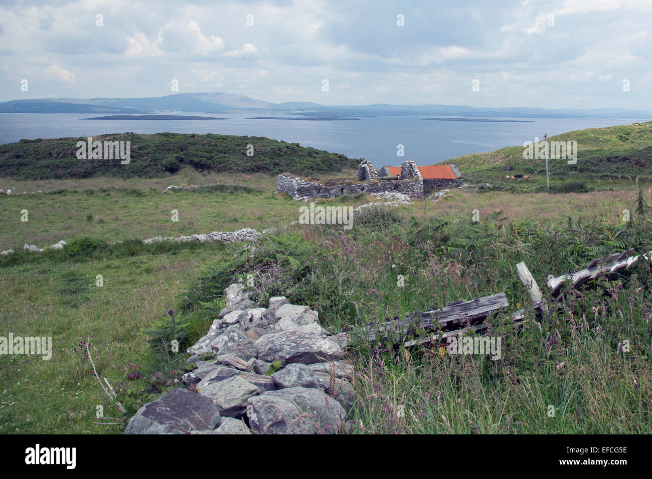 alten Mauern auf Cape klar Island, West cork Irland Stockfoto