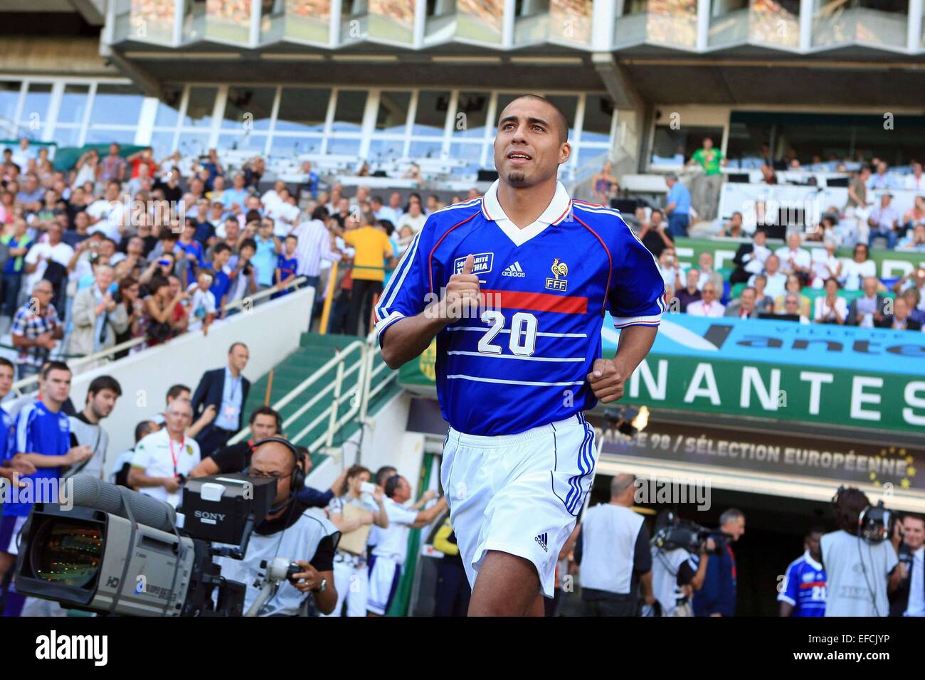 David TREZEGUET - 08.08.2010 - France 98/Auswahl Europeenne - Match de Solidarite Aux Victimes De La Tempete Xynthia - Stade De La Beaujoire - Nantes - Foto: Ouest Medias/Icon Sport Stockfoto