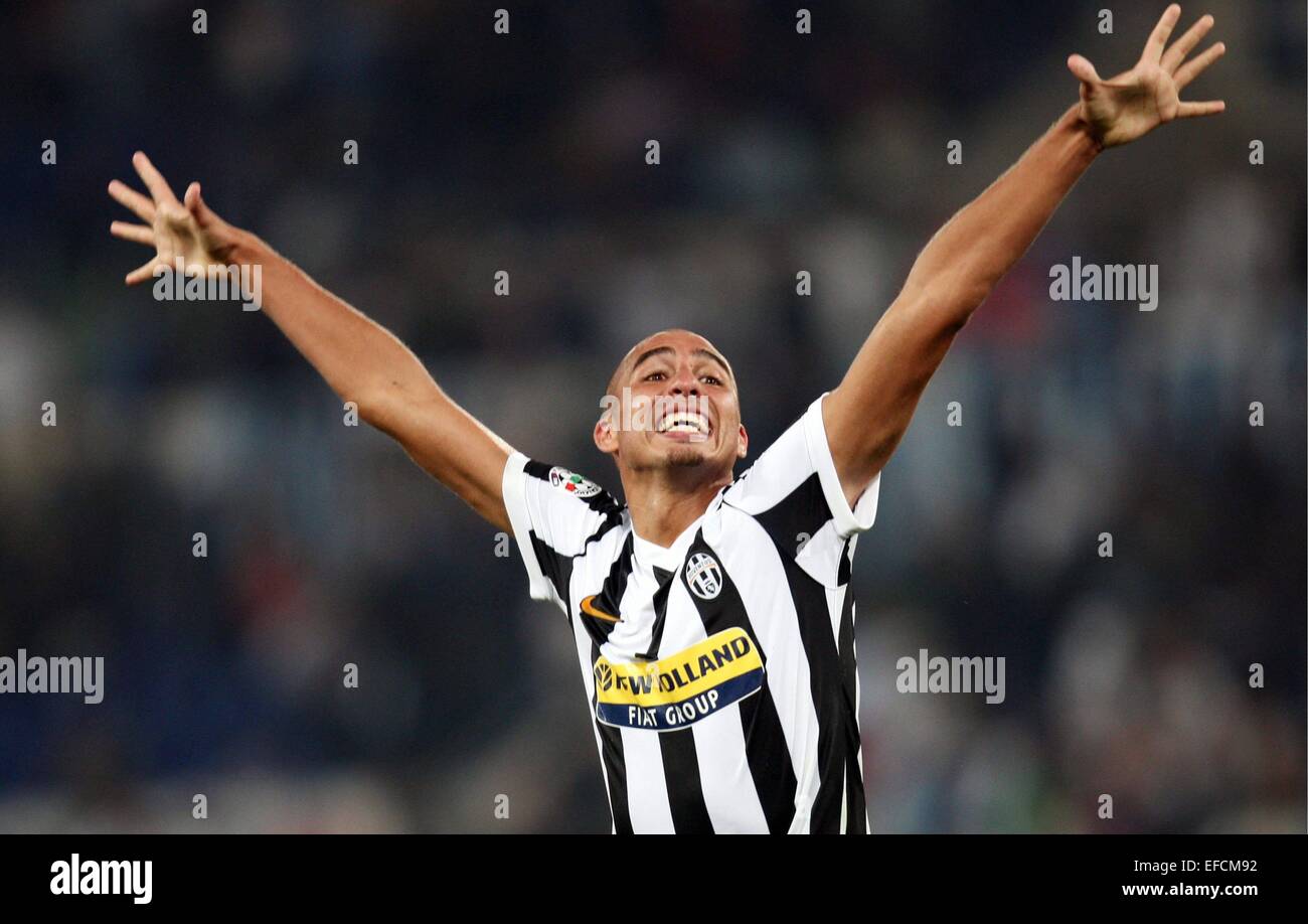 David TREZEGUET - 12.09.2009 - Lazio Rome/Juventus - 3eme Journee de Serie A - Stadio Olimpico - Rome.Photo: PPG/Icon Sport Stockfoto