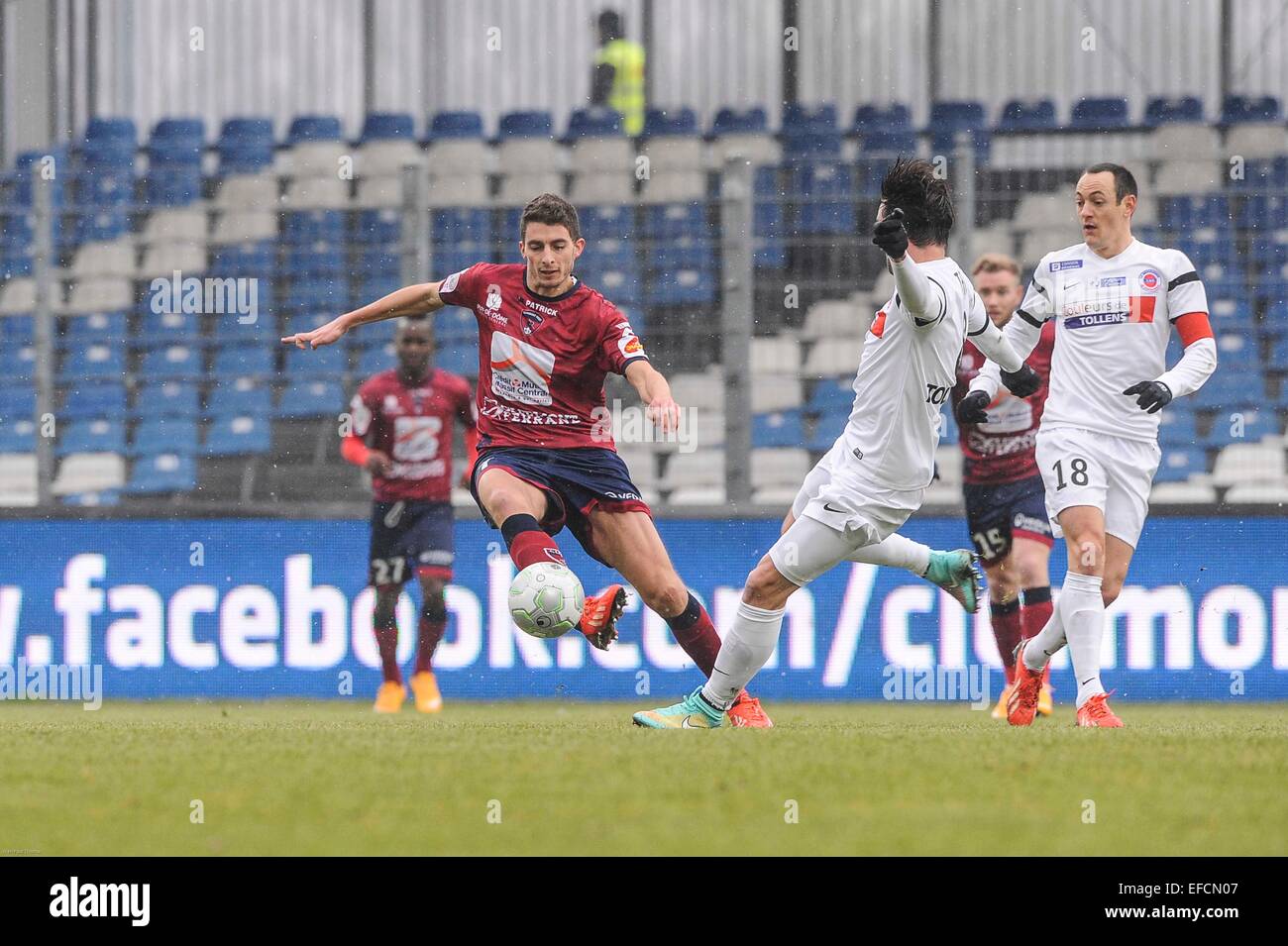 Yohan BETSCH - 24.01.2015 - Clermont/Chateauroux - 21eme Journee de Ligue2.Photo: Jean Paul Thomas/Icon Sport Stockfoto