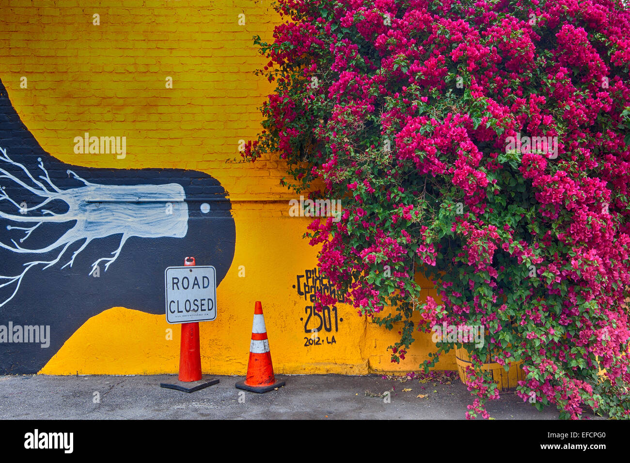 Street-Art, Downtown Los Angeles, Kalifornien Stockfoto
