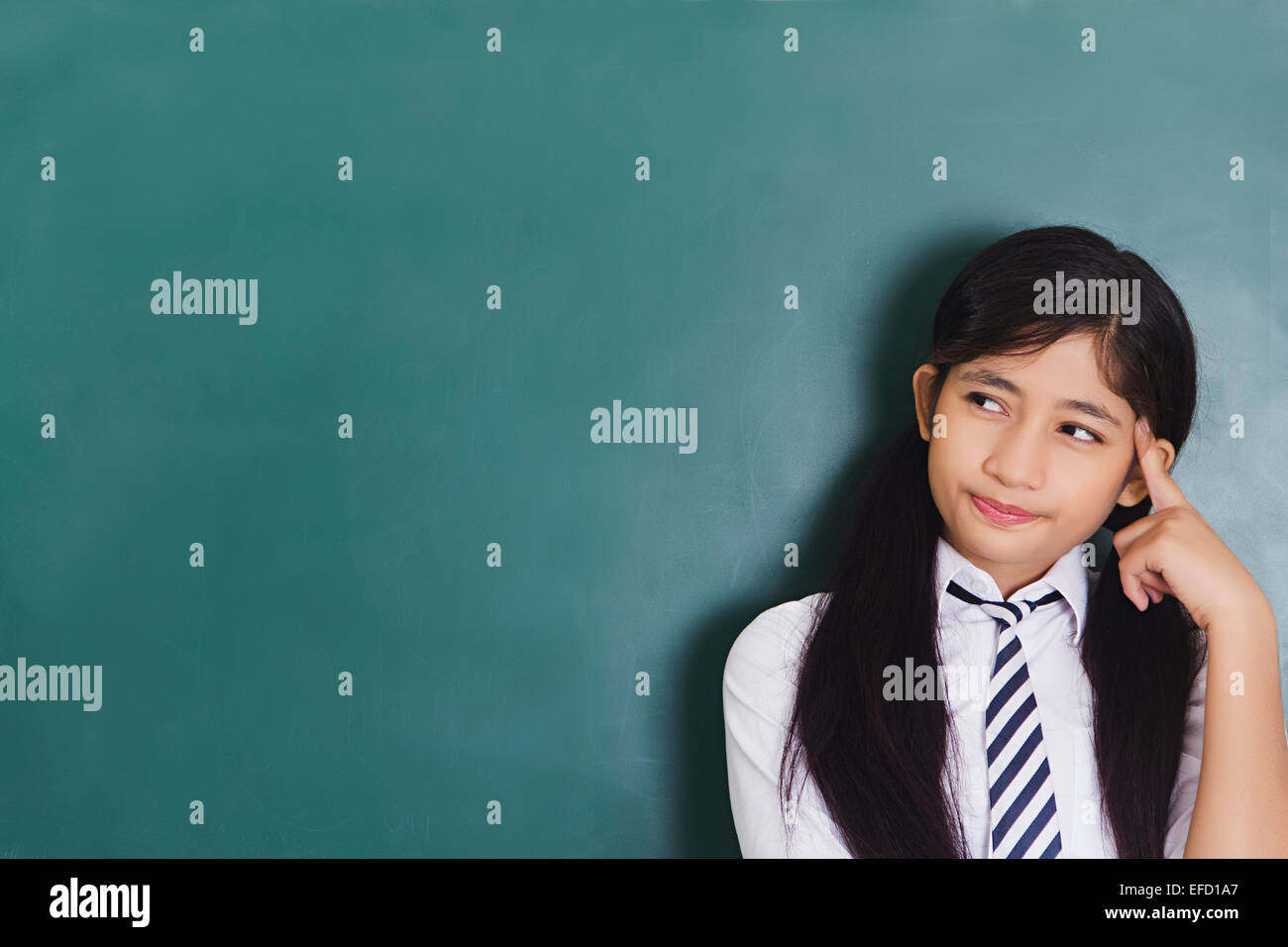 1 indische Mädchen Schule Schüler Stockfoto