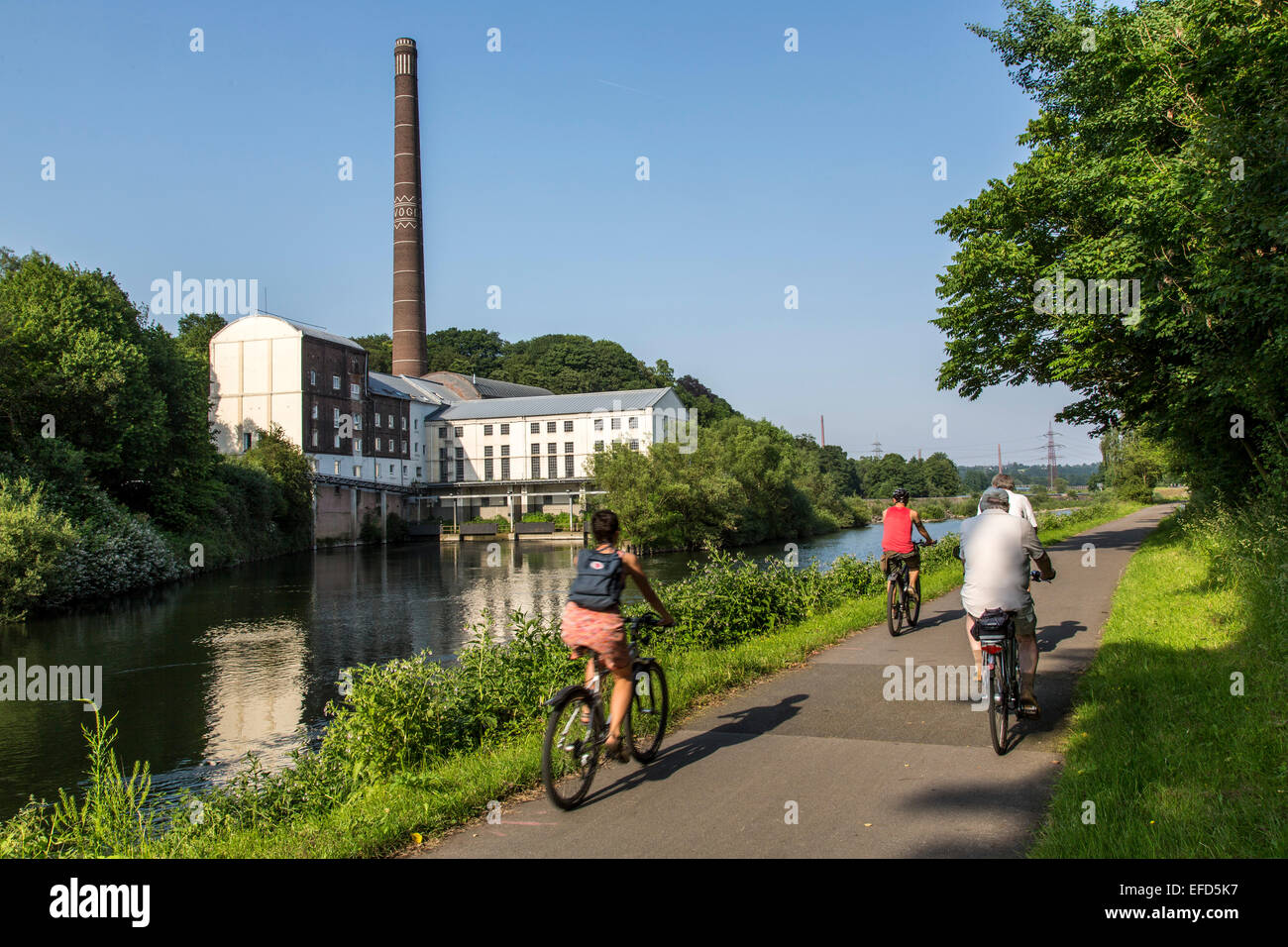 Wasserkraftwerk Horster Mühle in EssenHorst, Fluss Ruhr, ehemaligen