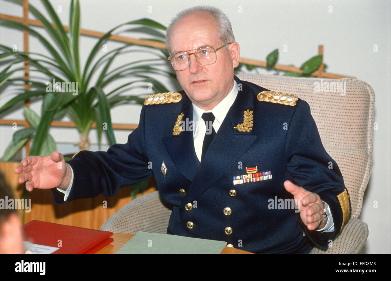 Admiral Theodor Hoffmann, letzten Verteidigungsminister der DDR, Berlin