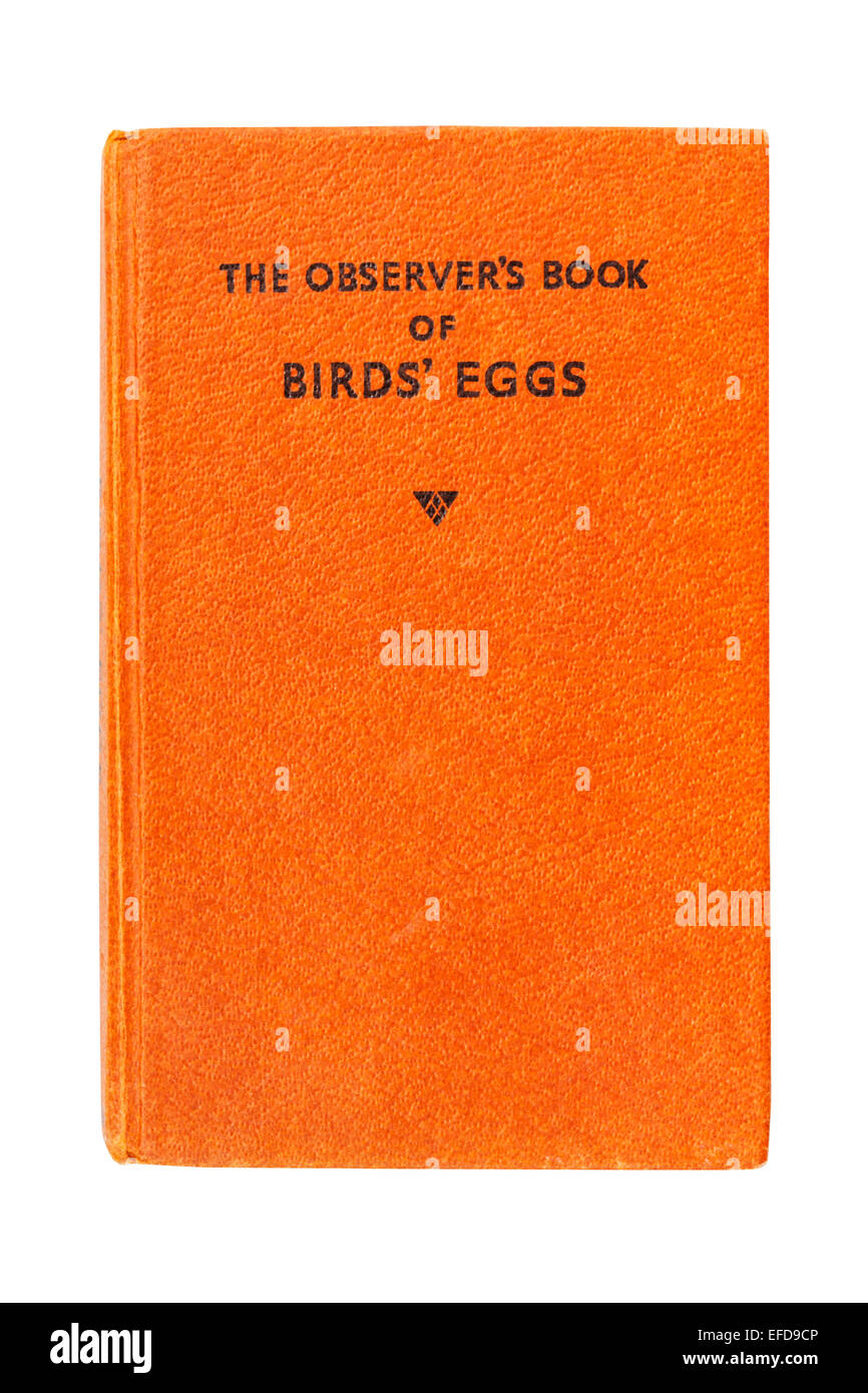 Der Beobachter Buch des Vogels Eiern Buch auf weißem Hintergrund Stockfoto