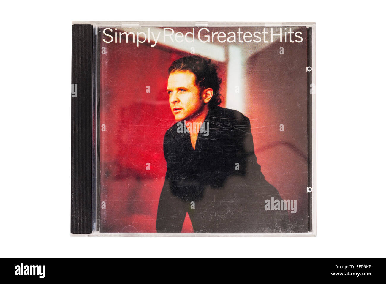 Die einfach Red Greatest Hits Musik-CD auf einem weißen Hintergrund Stockfoto