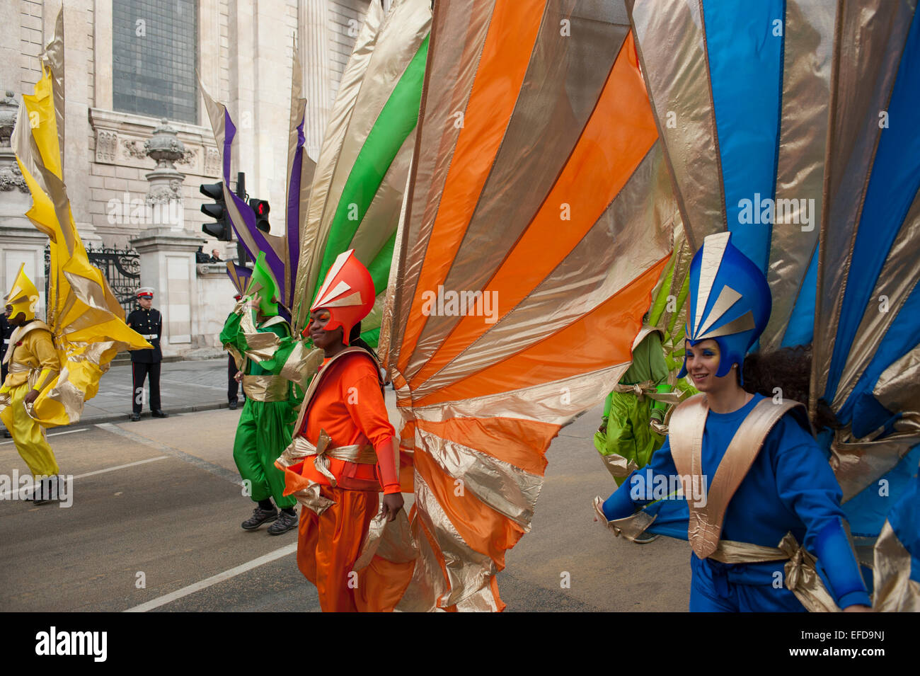 Der Herr Bürgermeister zeigen Prozession in der City of London, 2014 Stockfoto