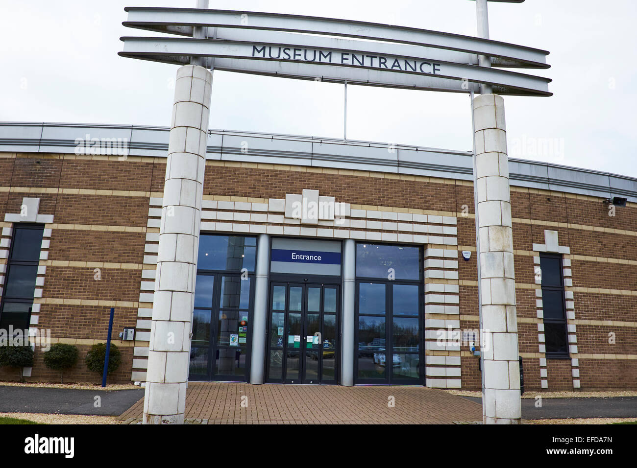 Eingang zum Heritage Motor Centre Gaydon, Warwickshire UK Stockfoto
