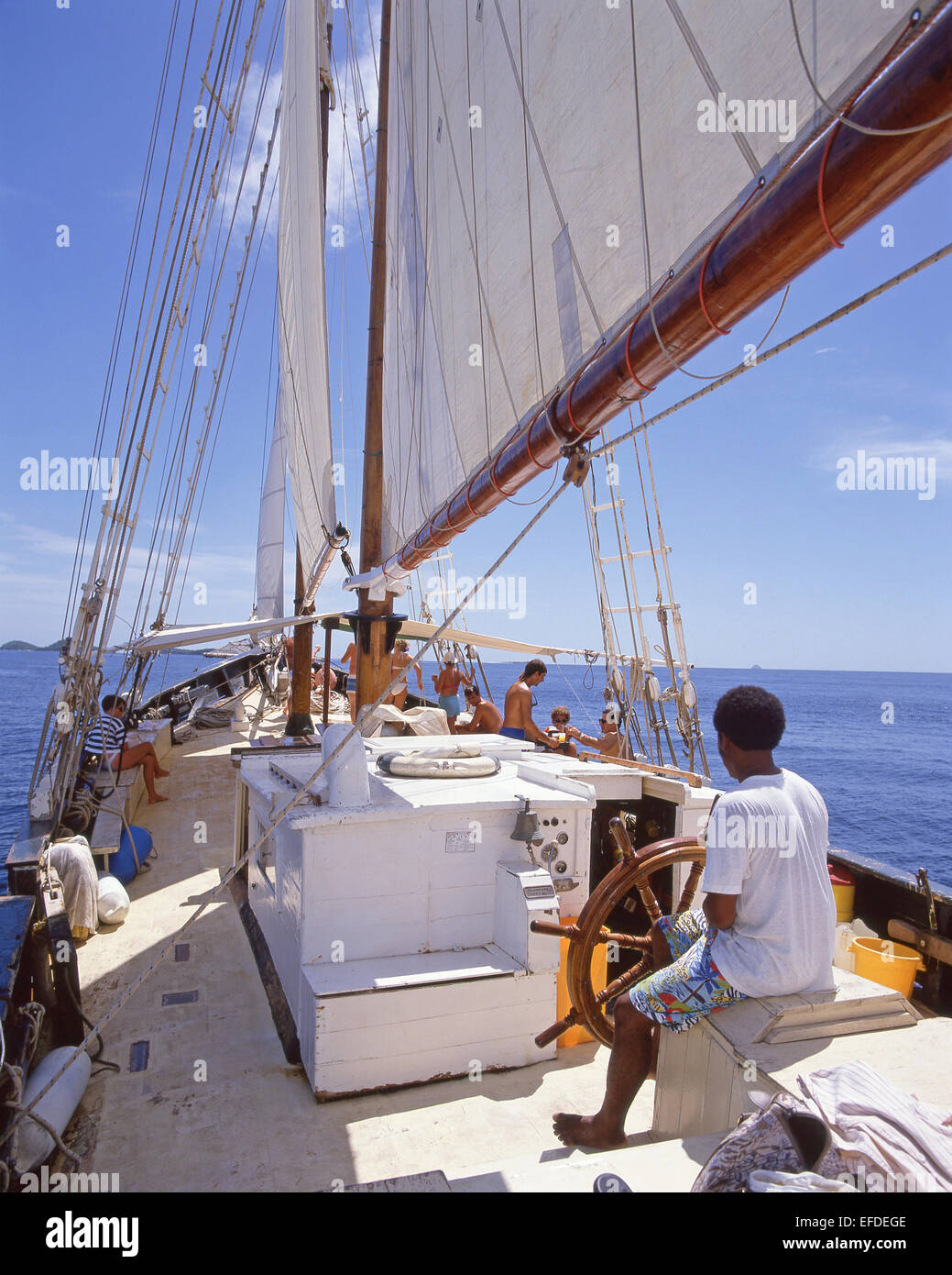 Yachting-Ausflug, Barbados, kleine Antillen, Karibik Stockfoto