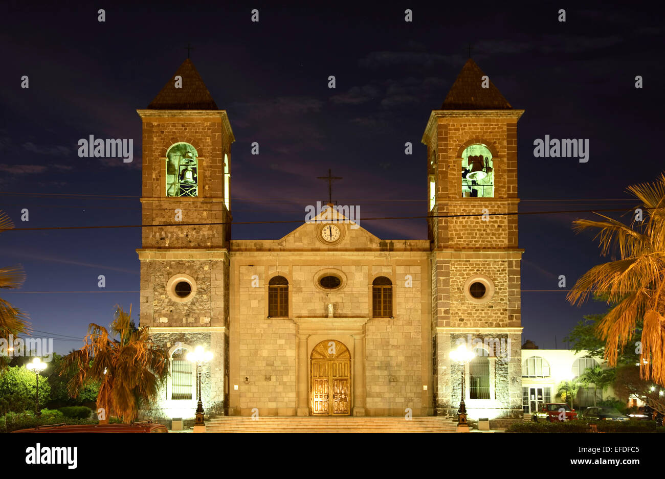 Our Lady of Peace Kathedrale (ca. 1861), La Paz, Baja California Sur, Mexiko Stockfoto