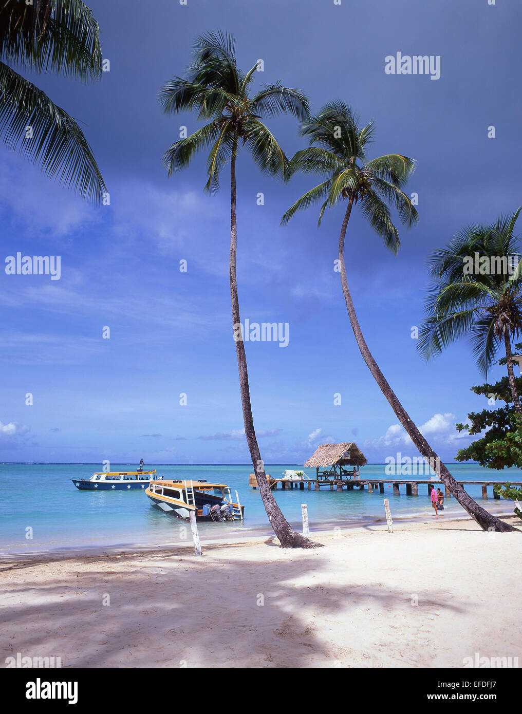 Pigeon Point, Tobago, Trinidad und Tobago, kleine Antillen, Karibik Stockfoto