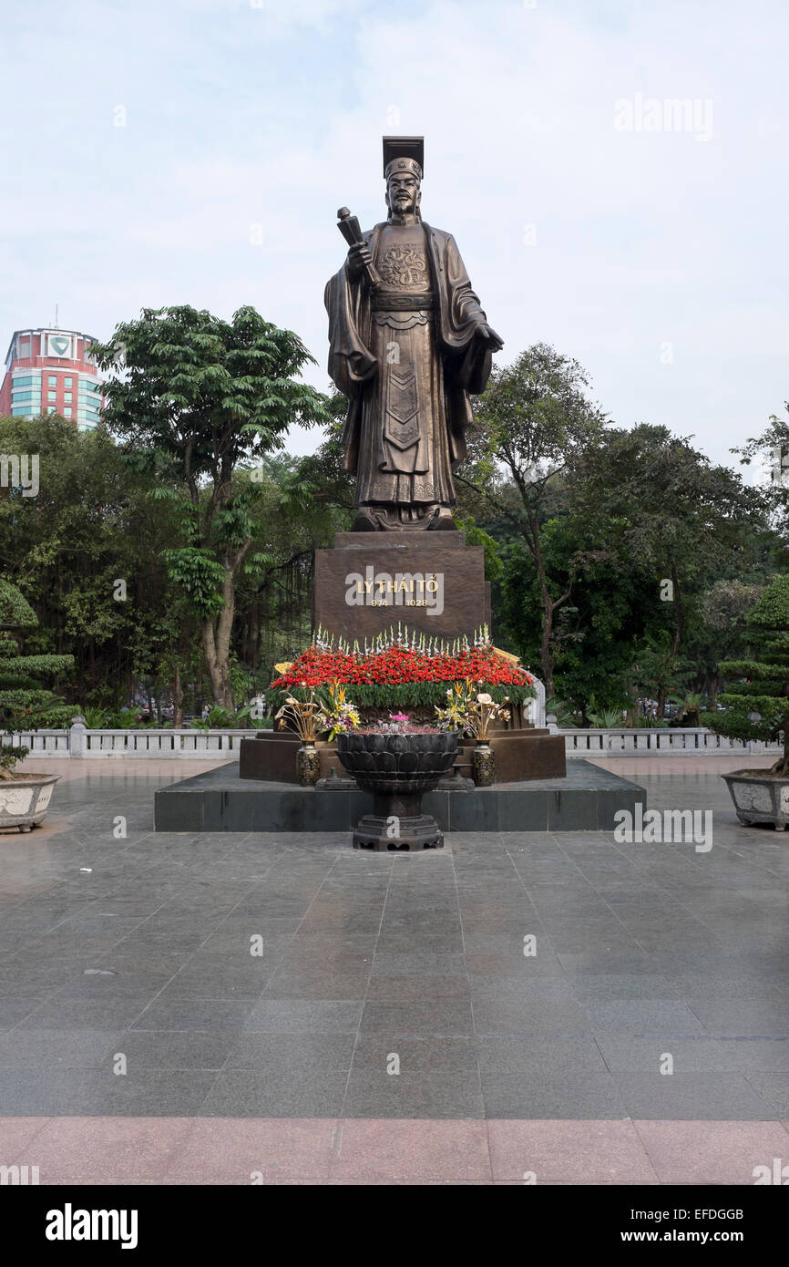Ly Thai Statue Hanoi Vietnam Stockfoto