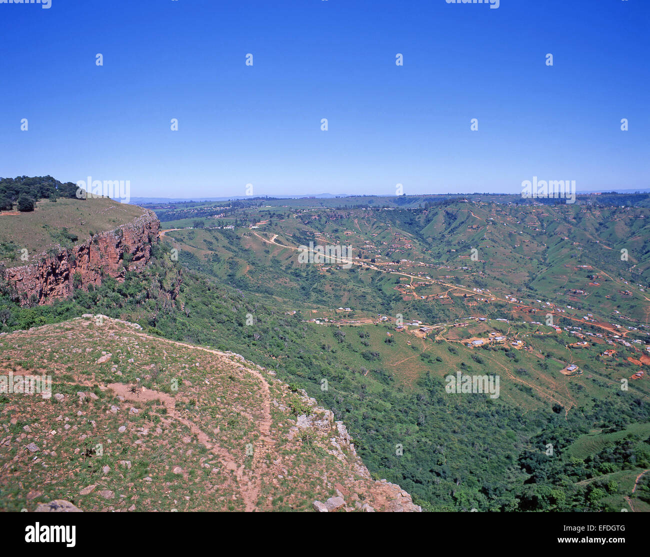 Das Tal der Tausend (1000) Berge, Pietermaritzburg, Kwazulu Natal Provinz, Republik Südafrika Stockfoto