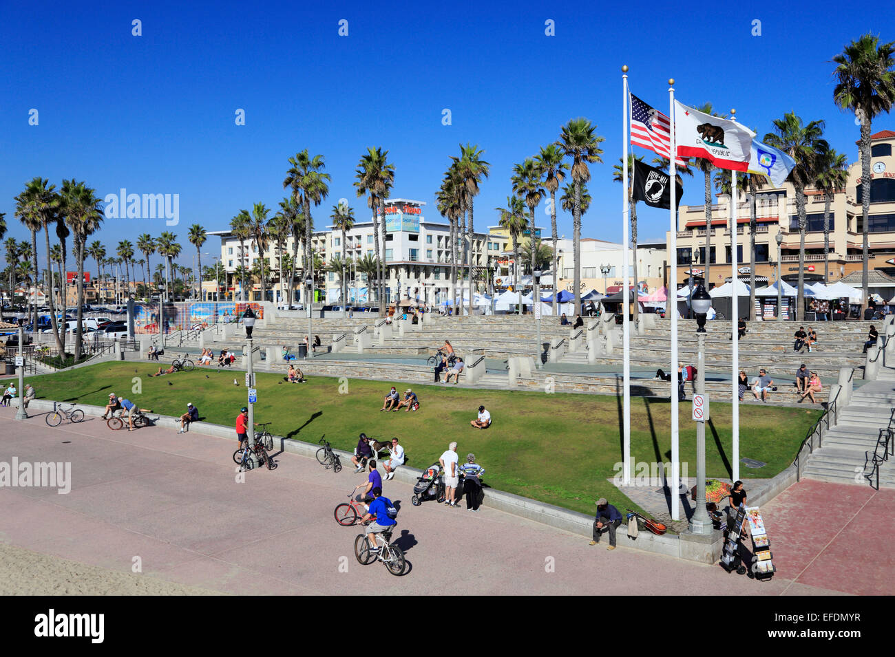 Huntington Beach, Kalifornien. Stockfoto