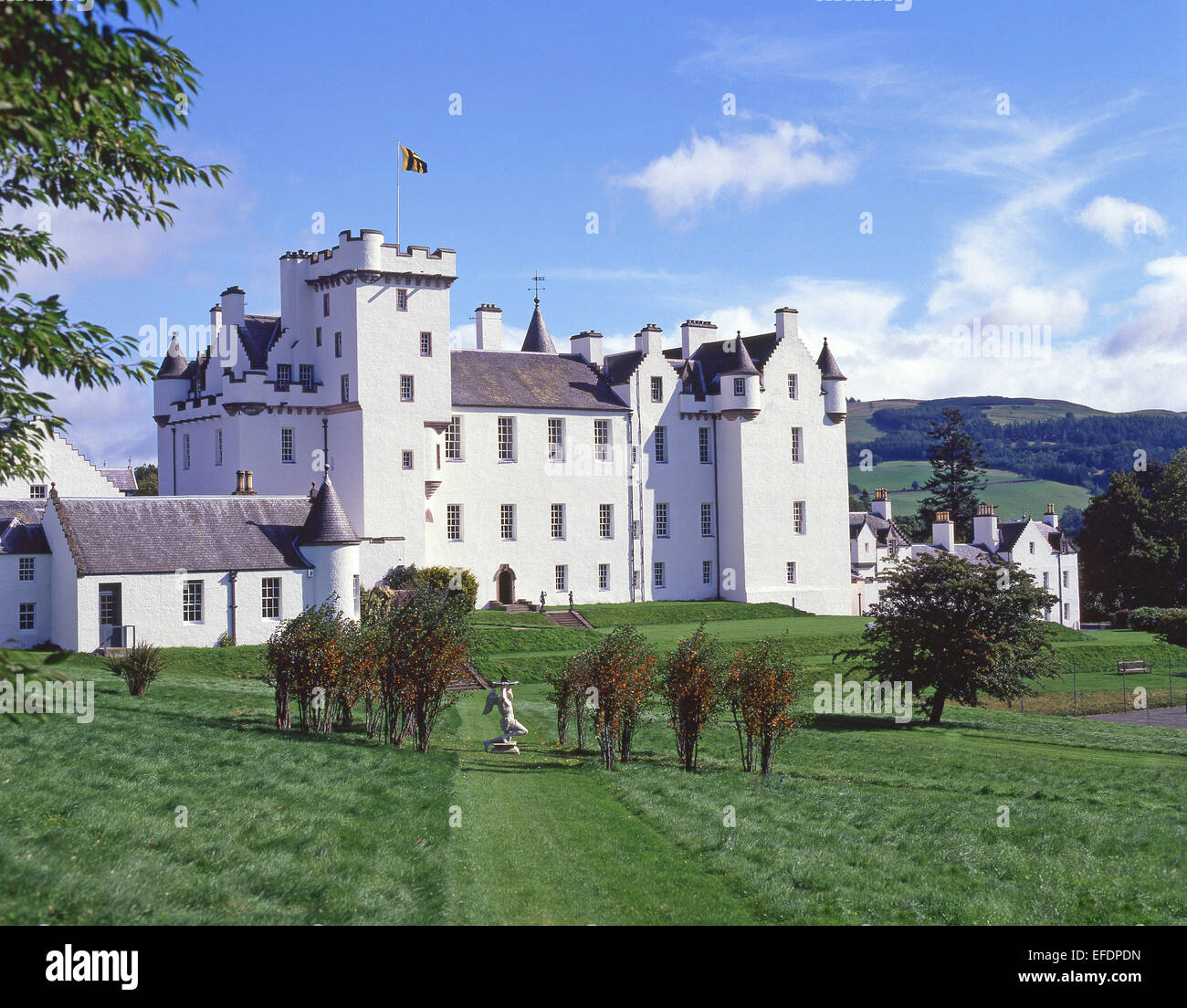 13. Jahrhundert Blair Castle, Blair Atholl, Perth und Kinross, Schottland, Vereinigtes Königreich Stockfoto