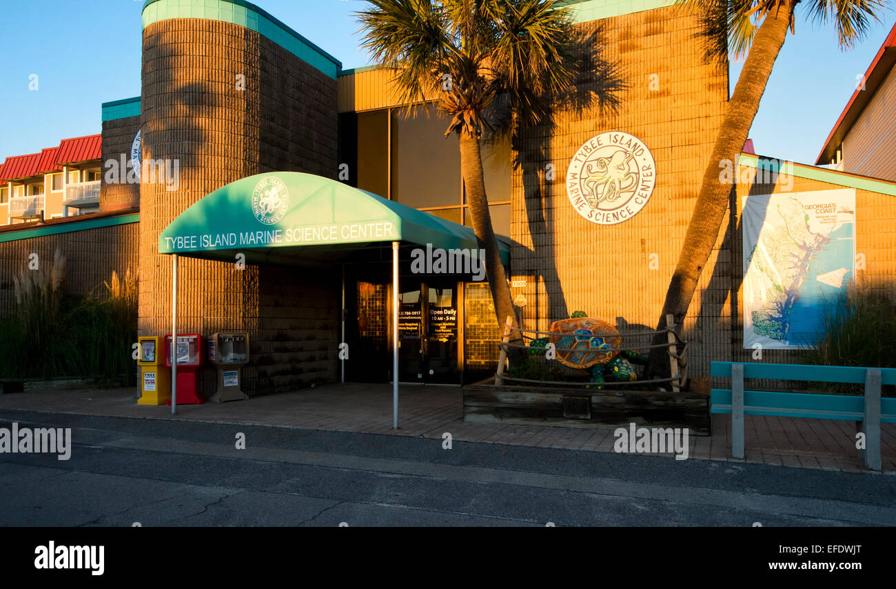 Tybee Island Georgia Marine Science Center Stockfoto