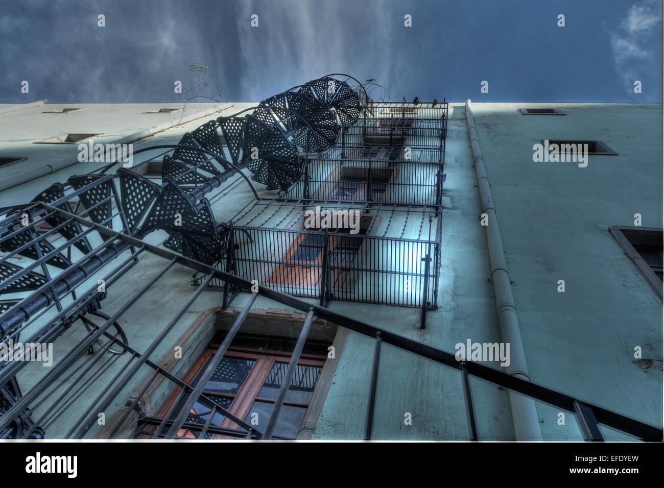 Spiral-Leiter in Guanajuato Stadt Mexiko Stockfoto