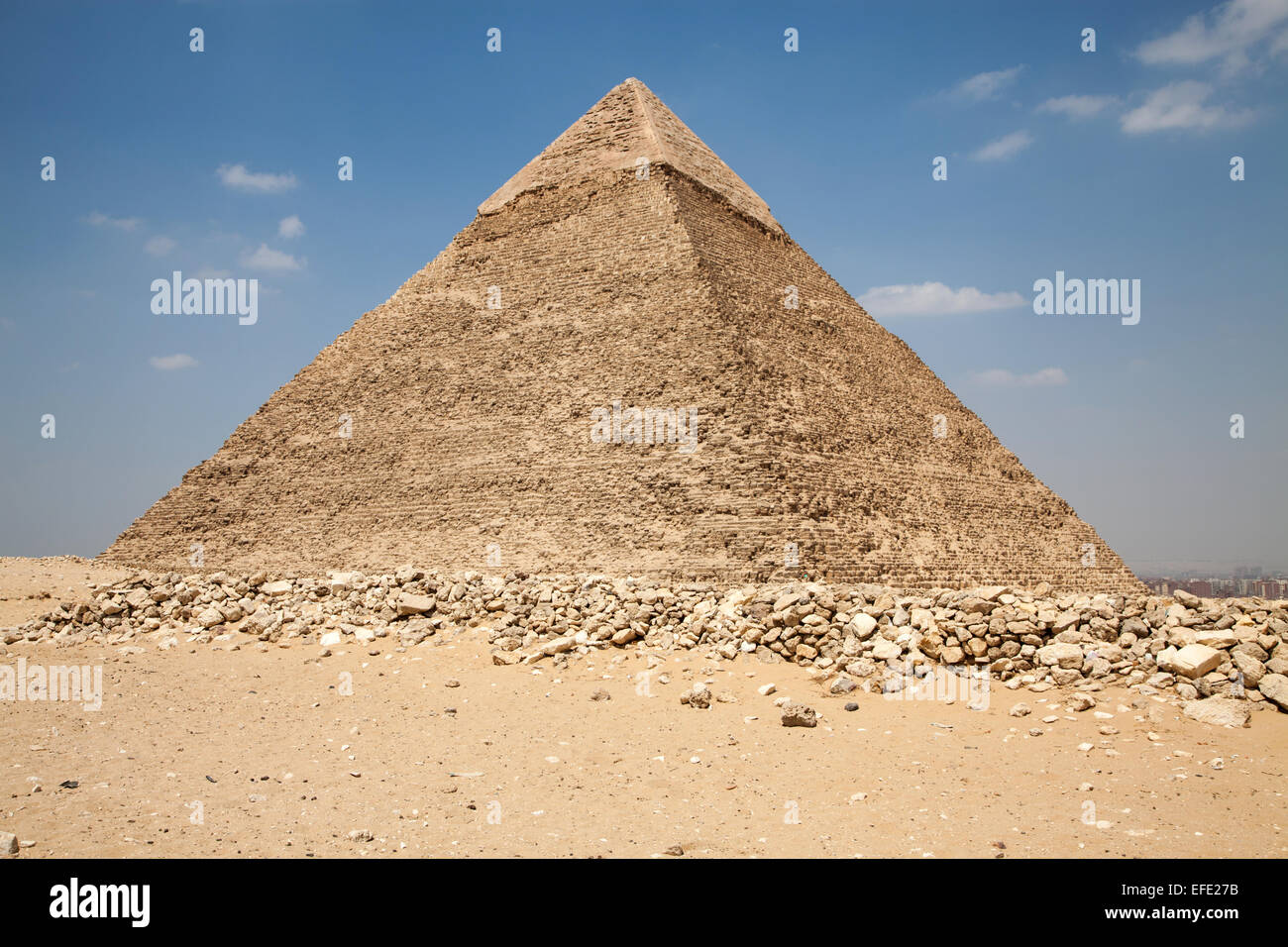 Große Pyramiden von Ägypten Stockfoto