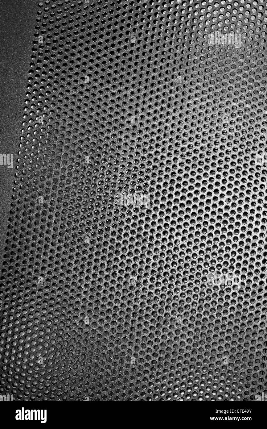 Black Iron Grill und das Substrat aus dem Netz als Hintergrund Stockfoto