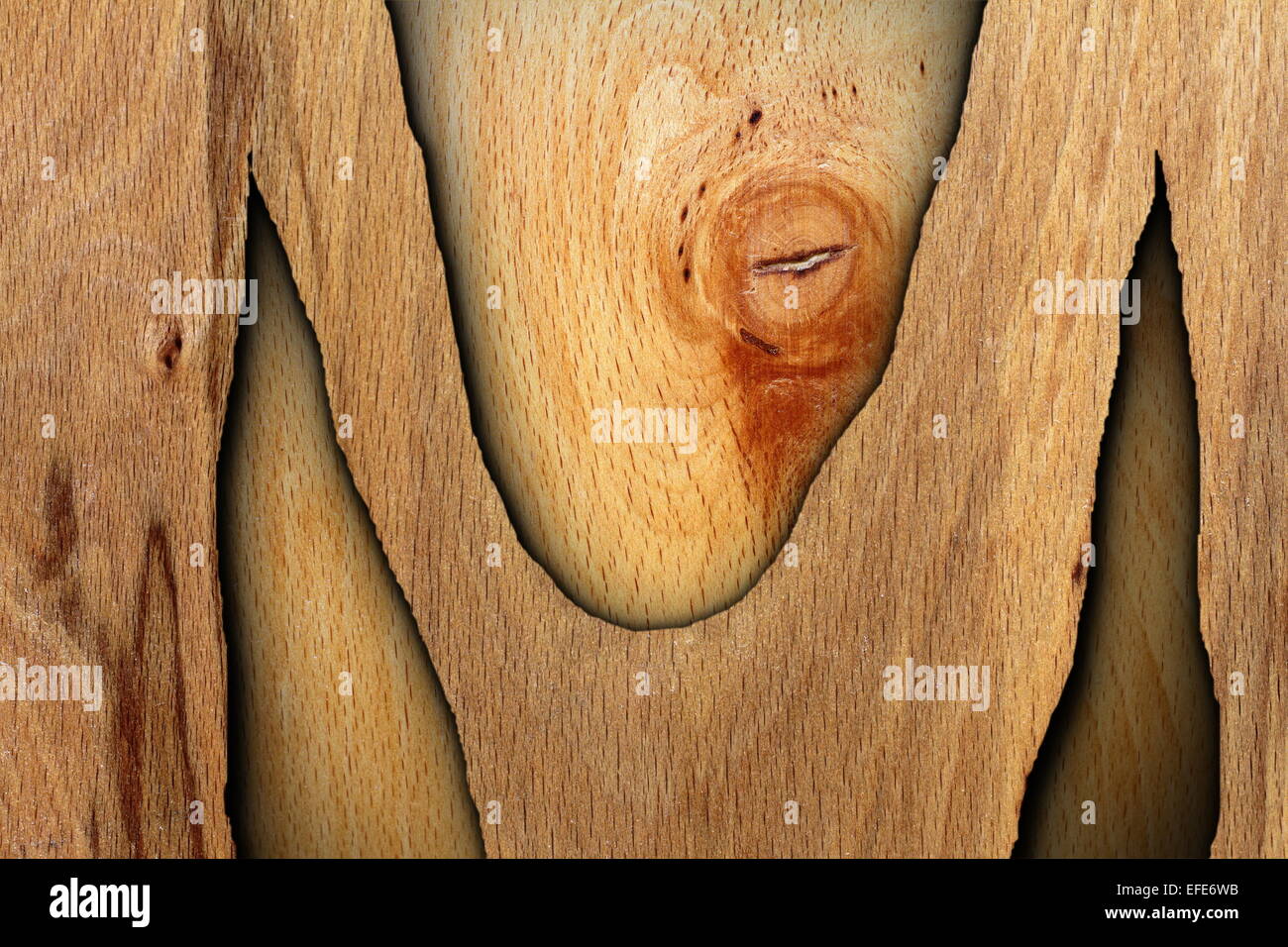 interessante abstrakte Holz Texturen Sperrholz geknackt Stockfoto