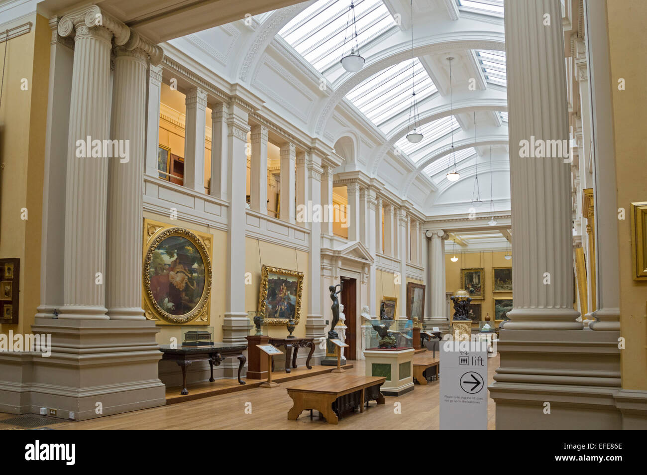 Lady Hebel Galerie, Port Sunlight, Bebington, Wirral, Merseyside, Stockfoto