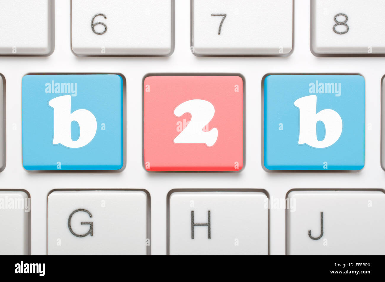Finanzen-Konzept der Text b2b auf Tastatur Stockfoto