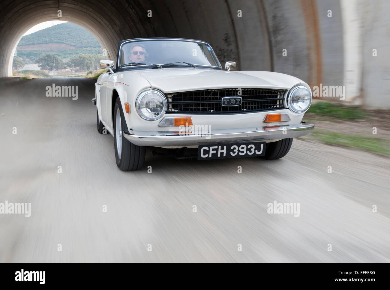 Triumph TR6 Sportwagen-Klassiker Stockfoto