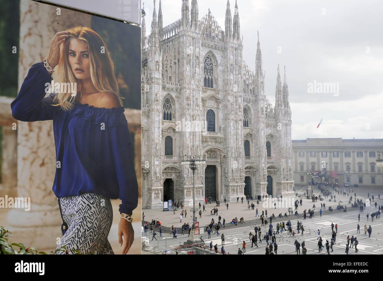 Mailand, Italien, Domplatz Stockfoto