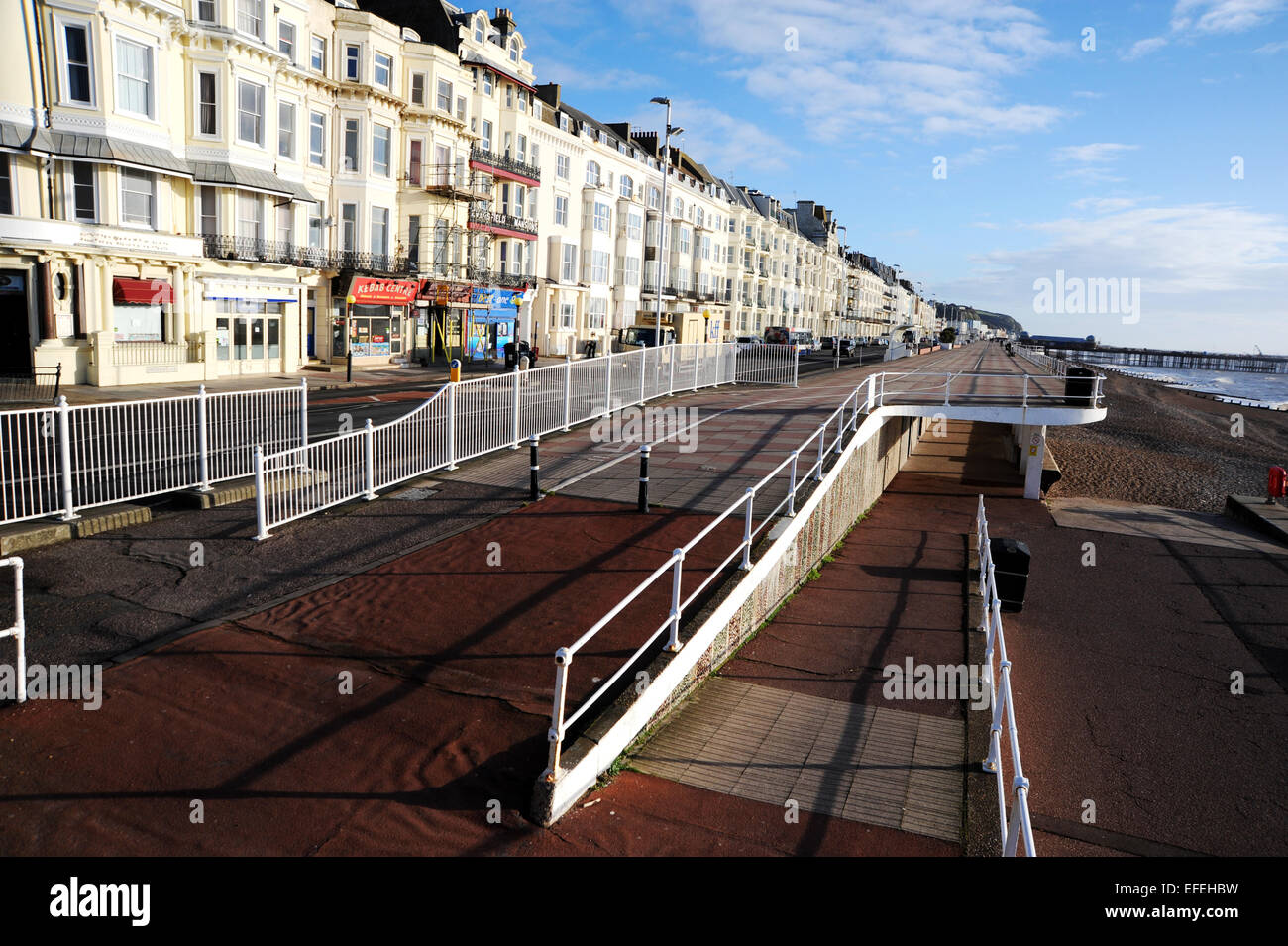 Hastings East Sussex UK - Hastings und St. Leonards Küste Stockfoto