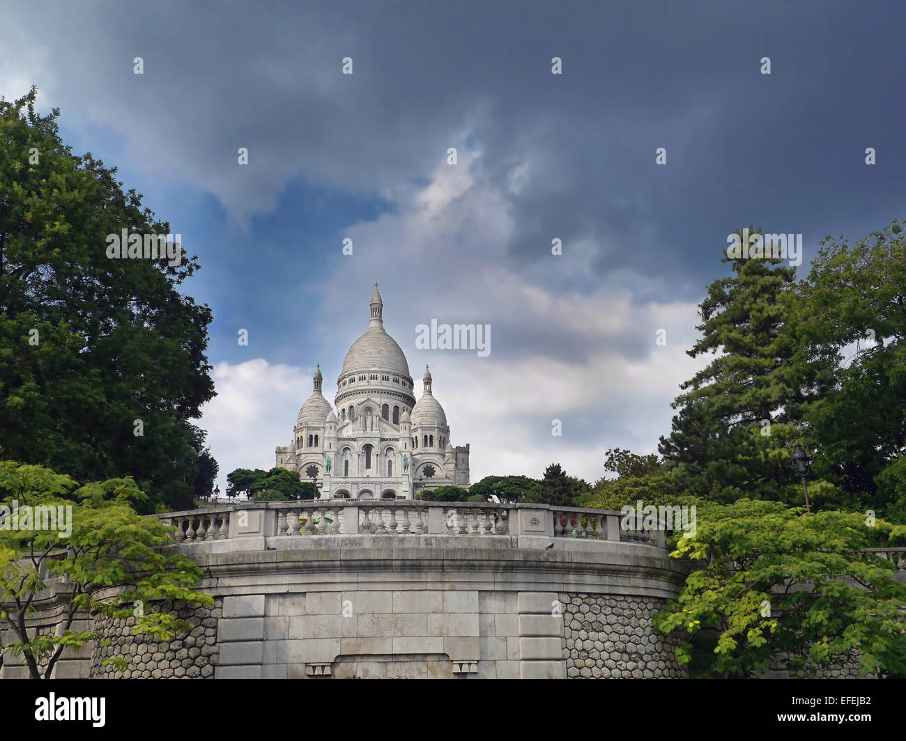 Basilika Sacré-Coeur auf dem Montmartre, Paris, Frankreich Stockfoto