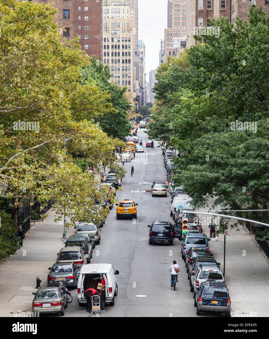 Straßenszene in Manhattan, New York City Stockfoto