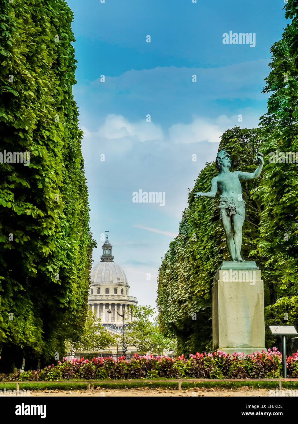 Park-Gasse im Jardin du Luxembourg, Paris, Frankreich Stockfoto