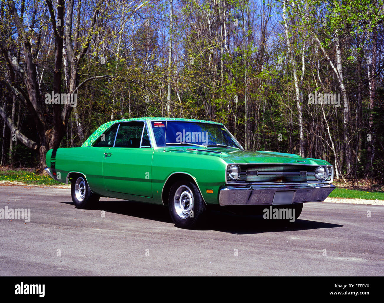 1969 Dodge Dart Swinger mit Mod Top option Stockfoto