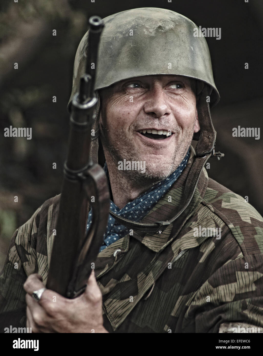 2. Weltkrieg deutscher Soldat Stockfoto