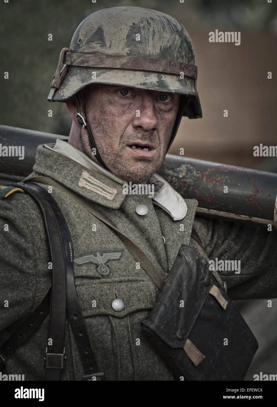 2. Weltkrieg deutscher Soldat Stockfoto