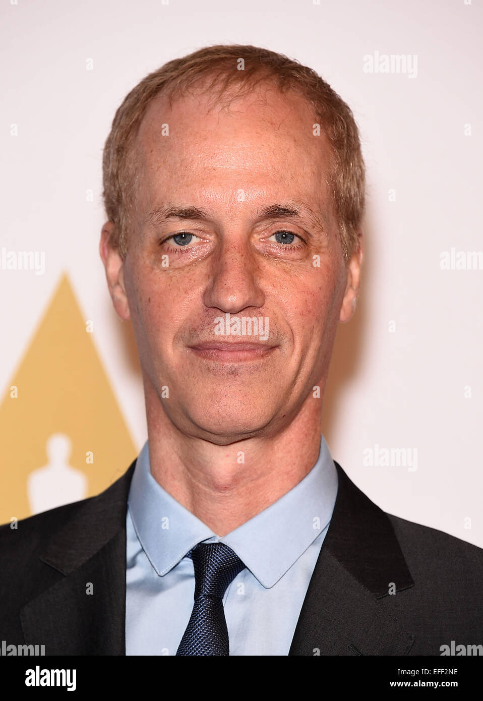 Los Angeles, Kalifornien, USA. 2. Februar 2015. Dan Gilroy kommt für den Oscar 2015 Nominee Luncheon im Beverly Hilton. Bildnachweis: Lisa O'Connor/ZUMA Draht/Alamy Live-Nachrichten Stockfoto