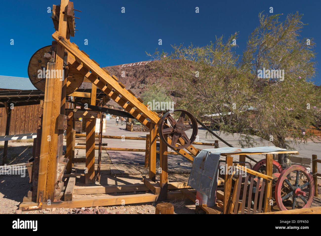 MAIN STREET KATTUN REPLICA GHOST BERGBAU STADT YERMO SAN BERNARDINO COUNTY KALIFORNIEN USA Stockfoto