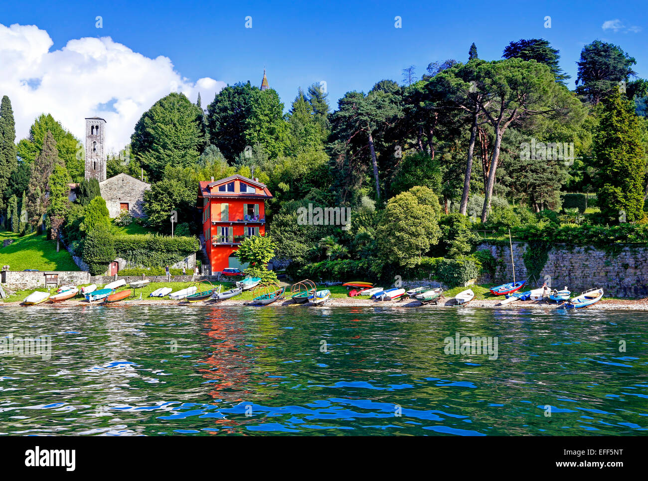 Hafen von Loppia in der Nähe von Bellagio, Comer See, Italien Stockfoto