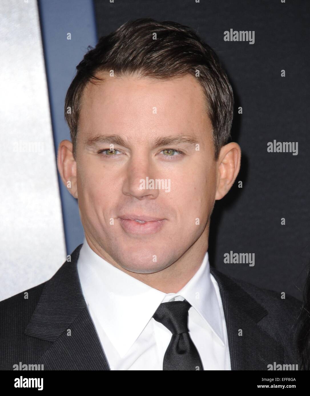 Los Angeles, Kalifornien, USA. 2. Februar 2015. Channing Tatum im Ankunftsbereich für JUPITER ASCENDING Premiere, TCL Chinese 6 Sälen (ehemals Grauman), Los Angeles, CA 2. Februar 2015. Bildnachweis: Dee Cercone/Everett Collection/Alamy Live-Nachrichten Stockfoto