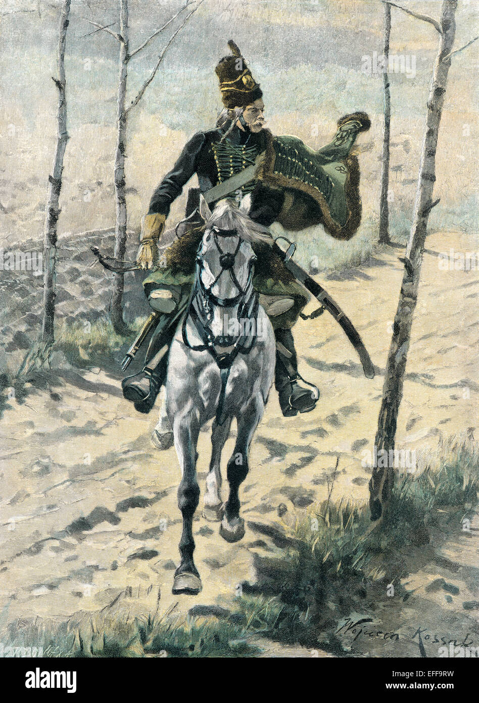 Polnischen Husaren, c. 1895 von Kossack Stockfoto