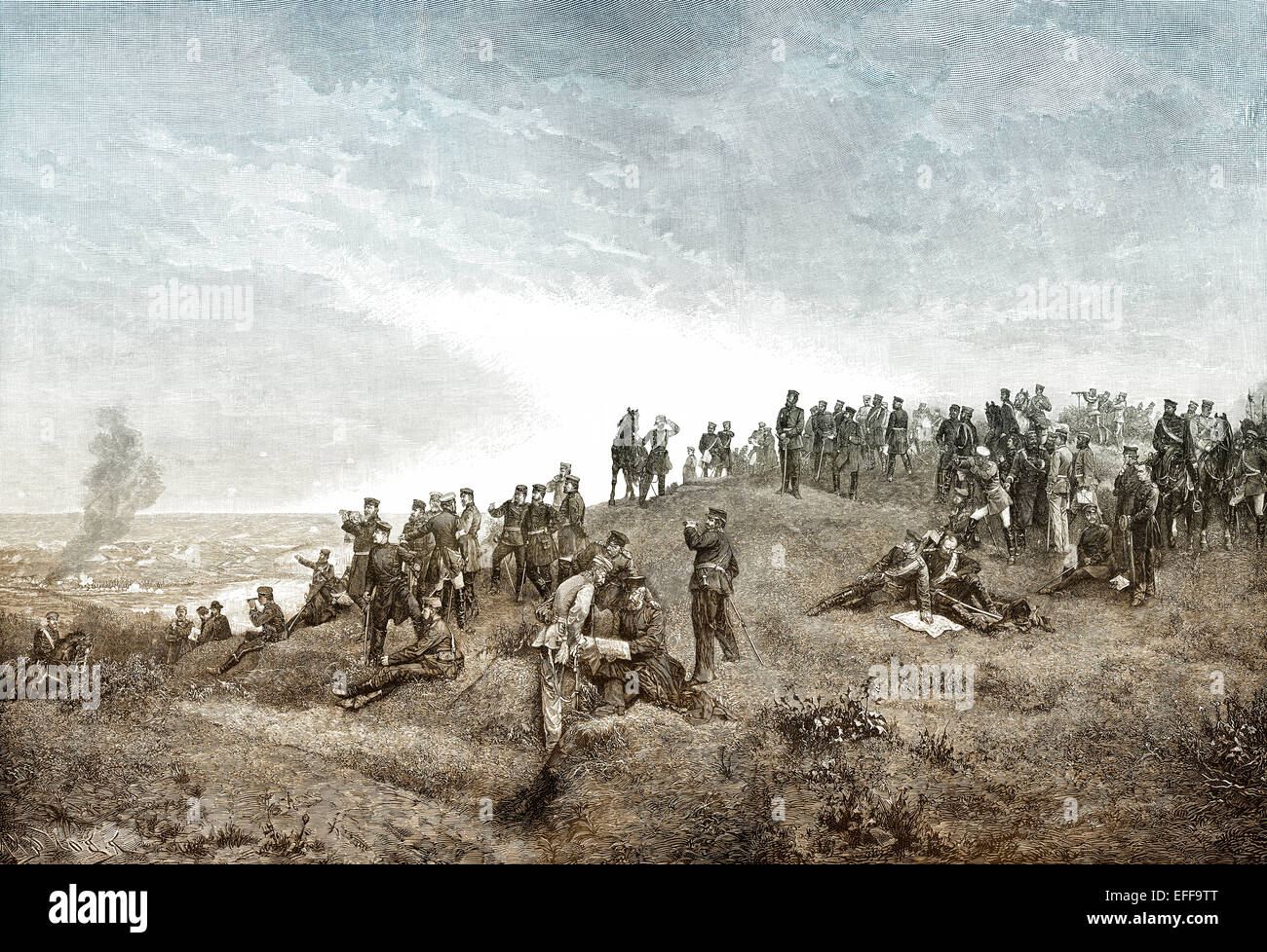 Deutsch-Französischen Krieg 1870/71, die Niederlage der Franzosen in der Nähe von Sedan am 1. September 1870, Prinz Friedrich Wilhelm Stockfoto