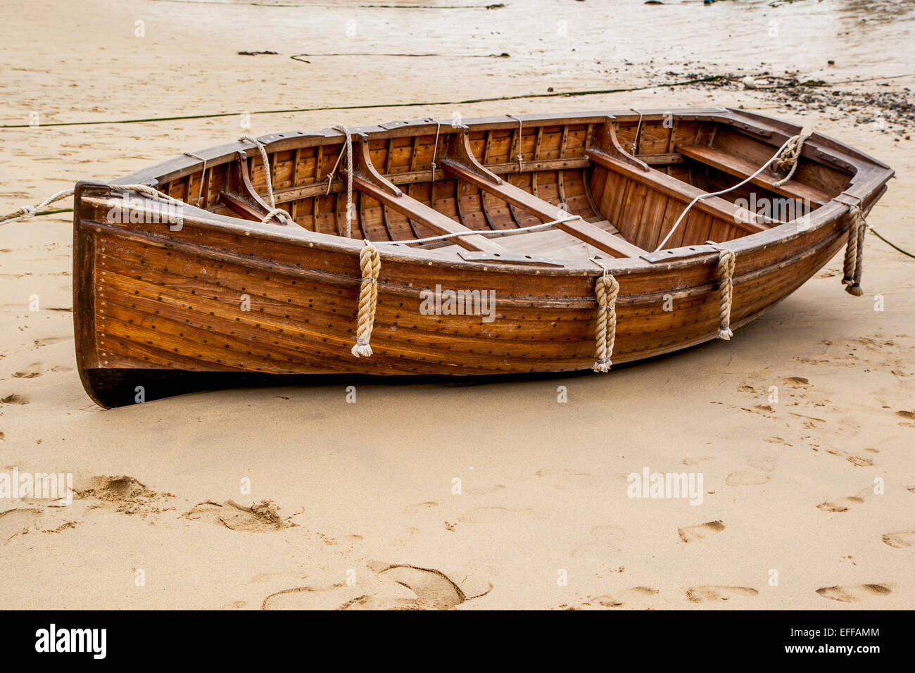 Holzboot Stockfoto