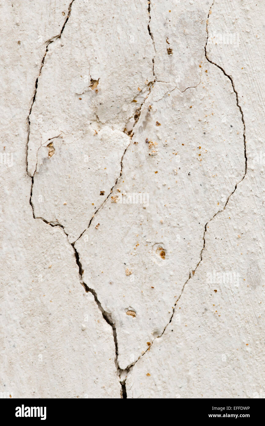 Grunge Texturen - rissige Wand - geknackt Stuck - Putz Stockfoto