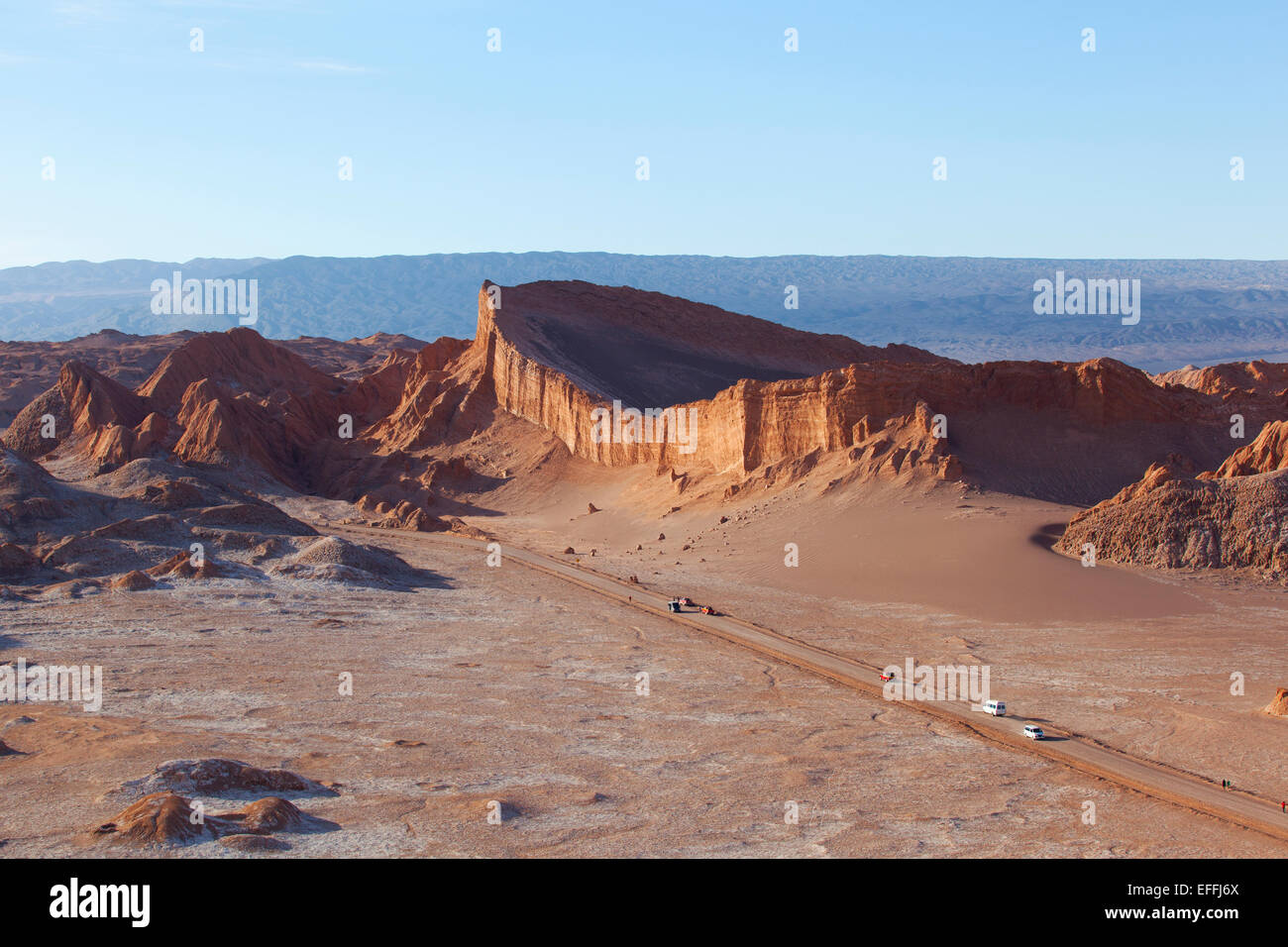 Das Valle De La Luna (Mondtal). Atacama-Wüste, Chile. Stockfoto