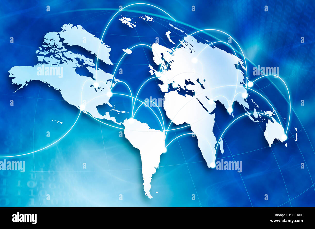 Globalen Netzwerk-Konzept Stockfoto