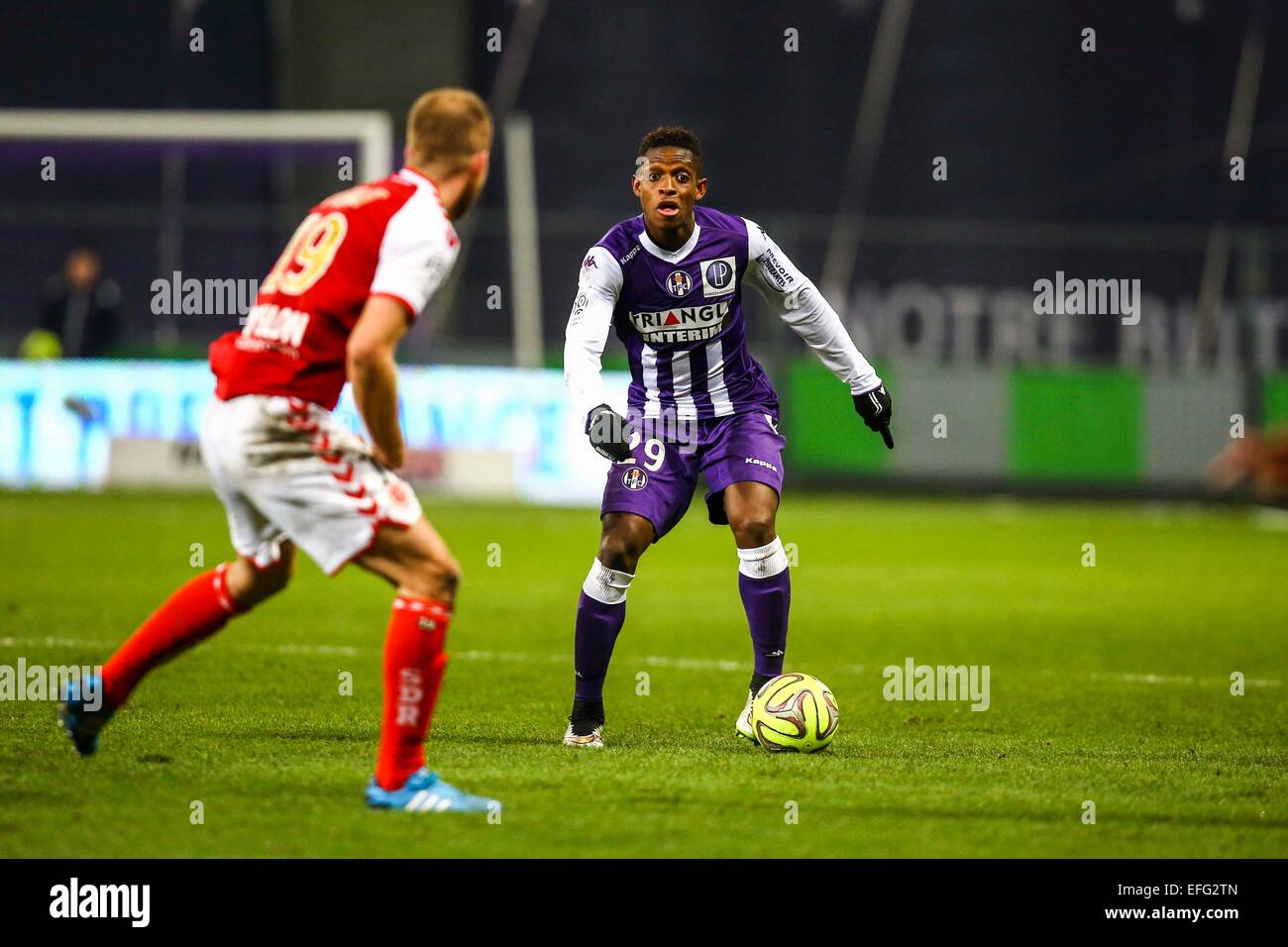 Jacques Francois Moubandje - 31.01.2015 - Toulouse/Reims - 23eme Journee de Ligue 1-. Foto: Manuel Blondeau/Icon Sport Stockfoto